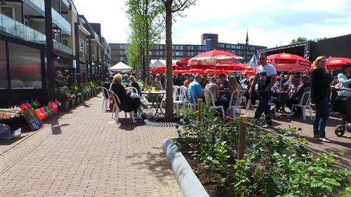 foto van markt in Hoensbroek